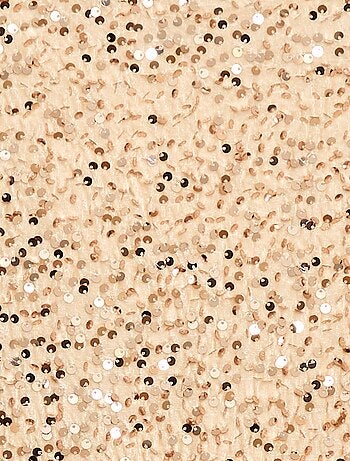 Vestido corto de terciopelo con lentejuelas