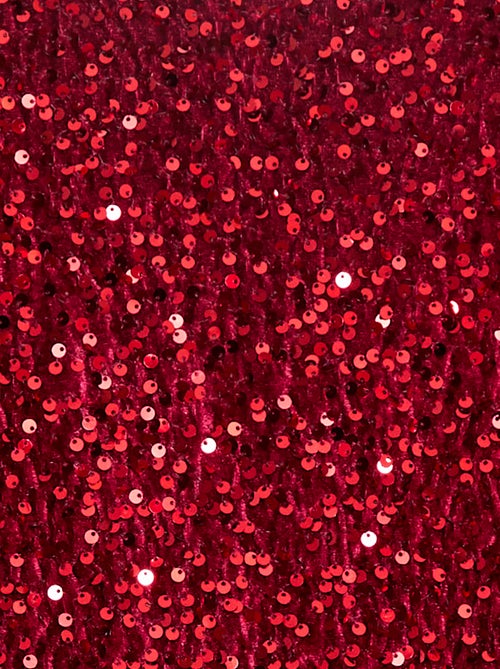 Vestido corto de terciopelo con lentejuelas - Kiabi