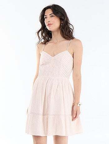 Vestido corto de tirantes