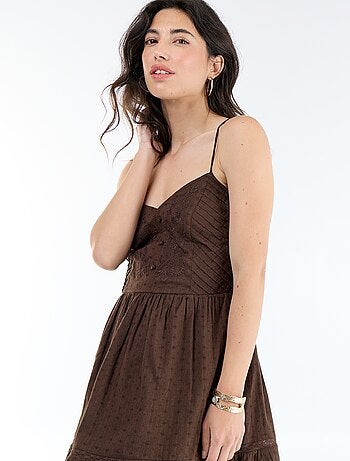 Vestido corto de tirantes