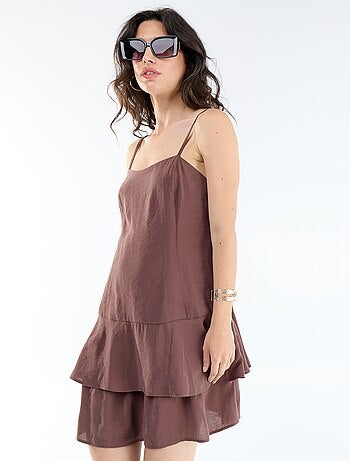 Vestido corto de tirantes