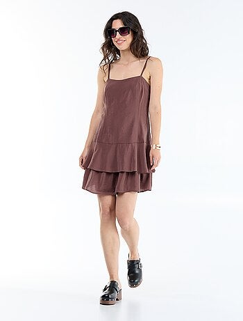 Vestido corto de tirantes