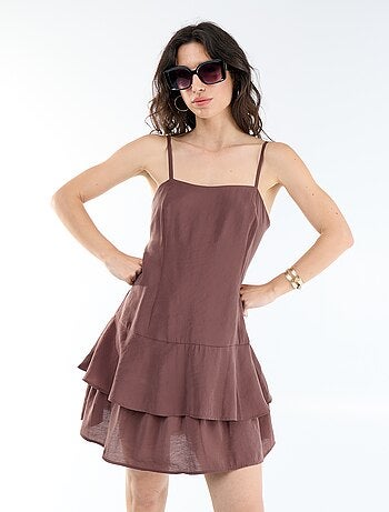 Vestido corto de tirantes