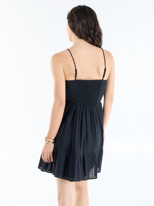 Vestido corto de tirantes - Kiabi