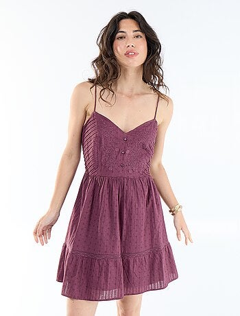 Vestido corto de tirantes
