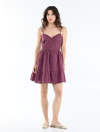 Vestido corto de tirantes