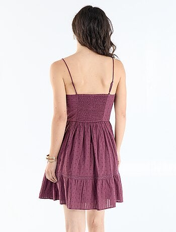 Vestido corto de tirantes