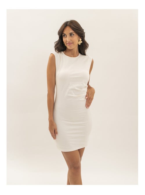 Vestido corto drapeado IMAVA - Kiabi