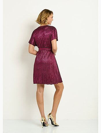 Vestido corto en forma de corazón con motivo metálico - AFIBEL