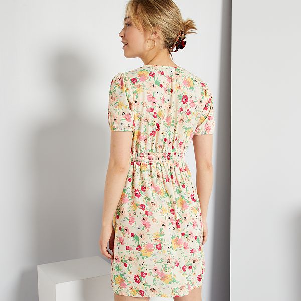 Vestido corto estampado Mujer talla 34 a 48 - Kiabi - 15,00€