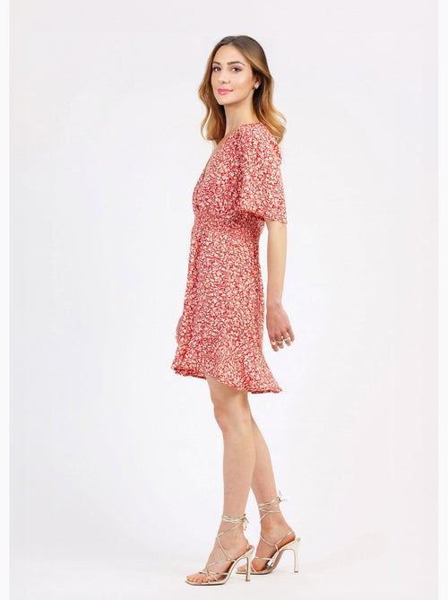 Vestido corto estampado con cintura elástica - AFIBEL - Kiabi Vestido corto estampado con cintura elástica - AFIBEL - Kiabi