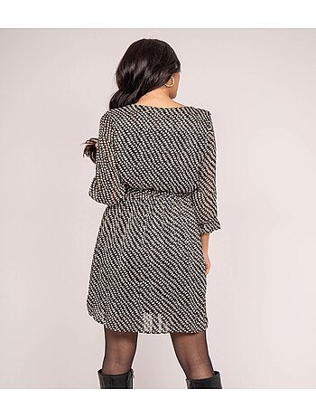 Vestido corto estampado IBURN