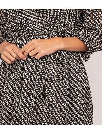 Vestido corto estampado IBURN