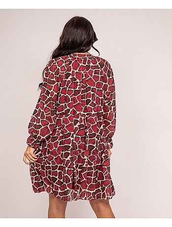 Vestido corto estampado IFER