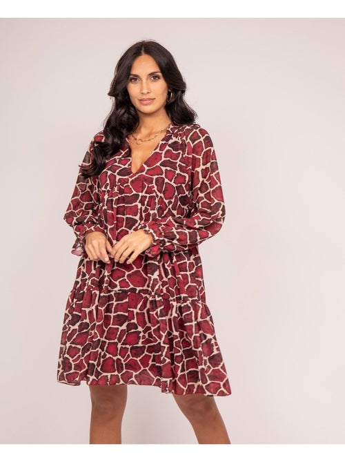 Vestido corto estampado IFER - Kiabi