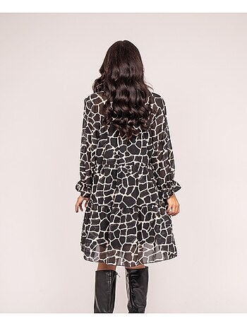 Vestido corto estampado IFER