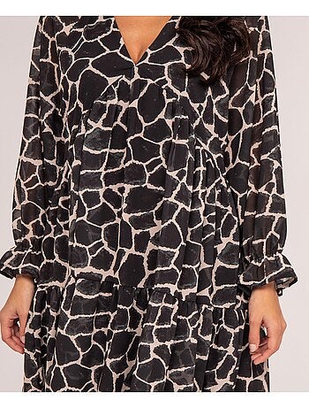 Vestido corto estampado IFER