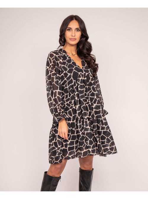 Vestido corto estampado IFER - Kiabi