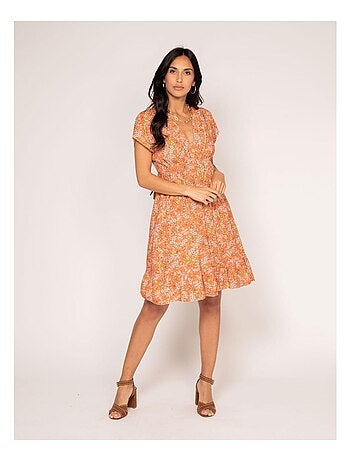 Vestido corto estampado IJONA