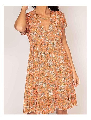 Vestido corto estampado IJONA