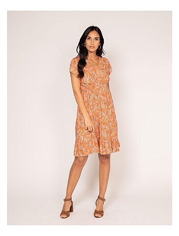 Vestido corto estampado IJONA
