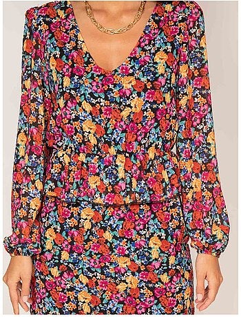 Vestido corto estampado IMKIE
