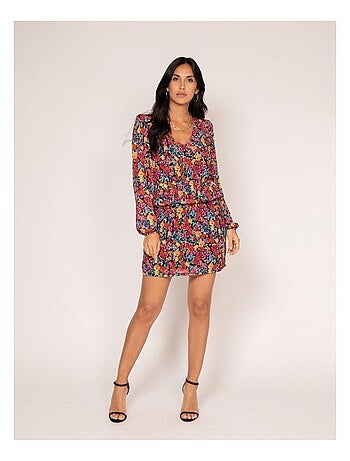 Vestido corto estampado IMKIE