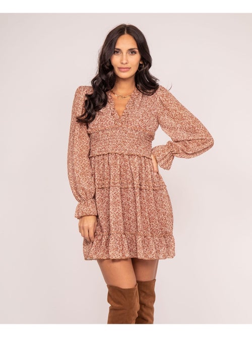 Vestido corto estampado ismaelle - Kiabi Vestido corto estampado ismaelle - Kiabi