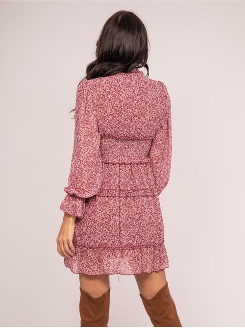 Vestido corto estampado ismaelle - Kiabi