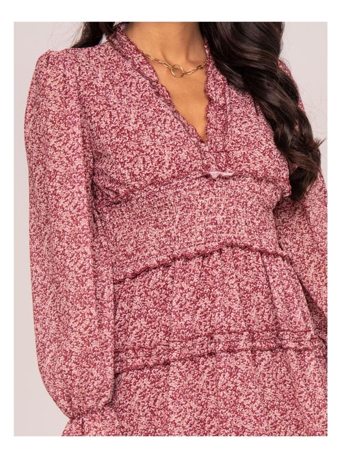 Vestido corto estampado ismaelle - Kiabi