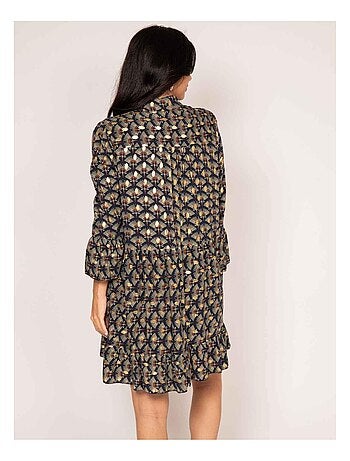 Vestido corto estampado isther