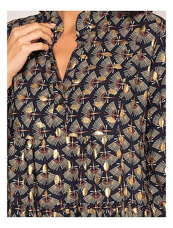 Vestido corto estampado isther
