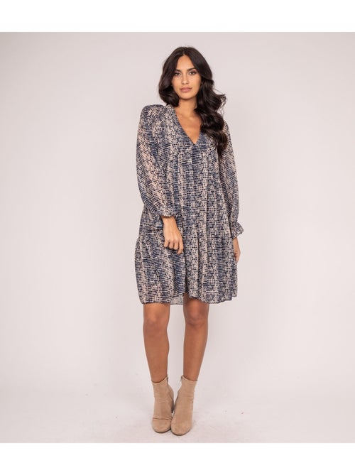 Vestido corto estampado ITZEL - Kiabi