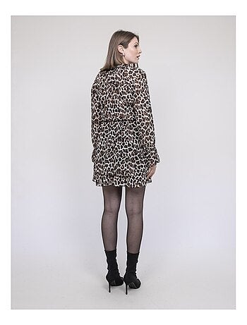 Vestido corto estampado leopardo ITISSIMI