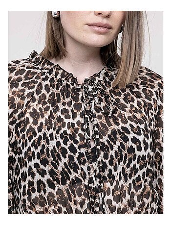 Vestido corto estampado leopardo ITISSIMI