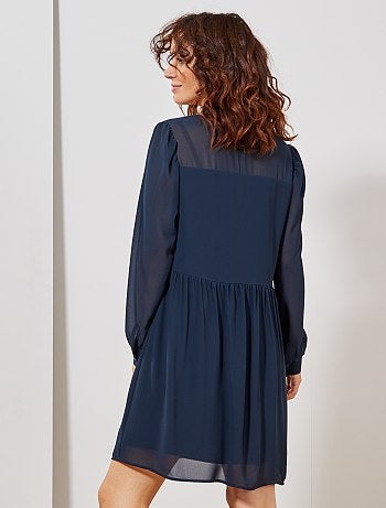 Vestido corto estilo babydoll - Kiabi