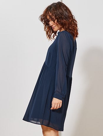 Vestido corto estilo babydoll - Kiabi