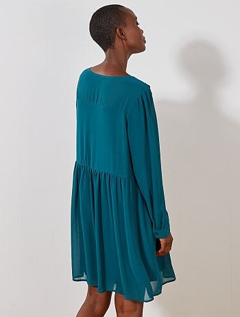 Vestido corto estilo babydoll - Kiabi