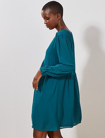 Vestido corto estilo babydoll - Kiabi