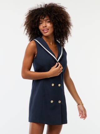 Vestido corto estilo marinero