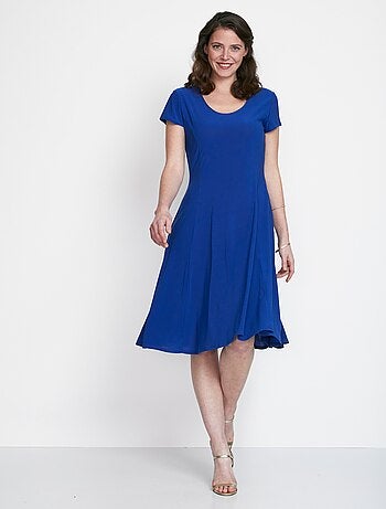 Vestido corto evasé curvado - Afibel