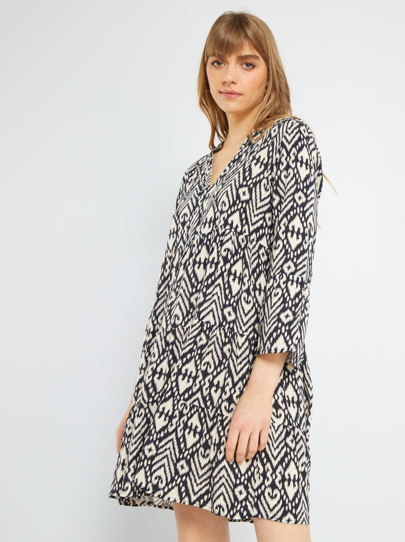 Vestido corto evasé 'JDY' NEGRO - Kiabi