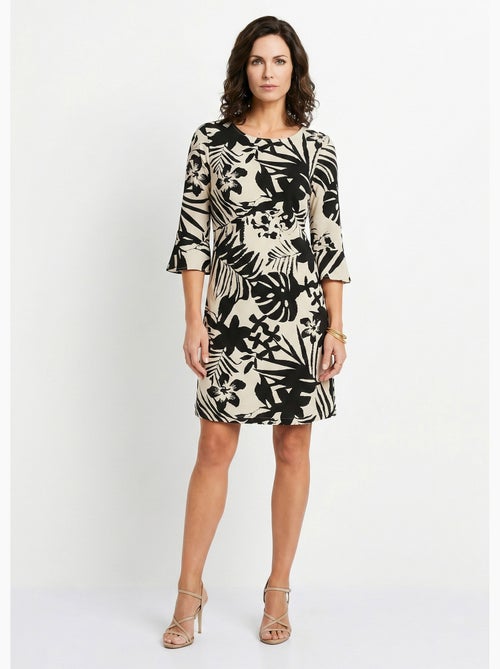 Vestido corto fluido fluido floral - Afibel - Kiabi