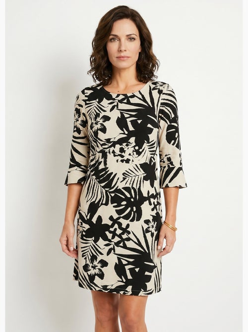 Vestido corto fluido fluido floral - Afibel - Kiabi