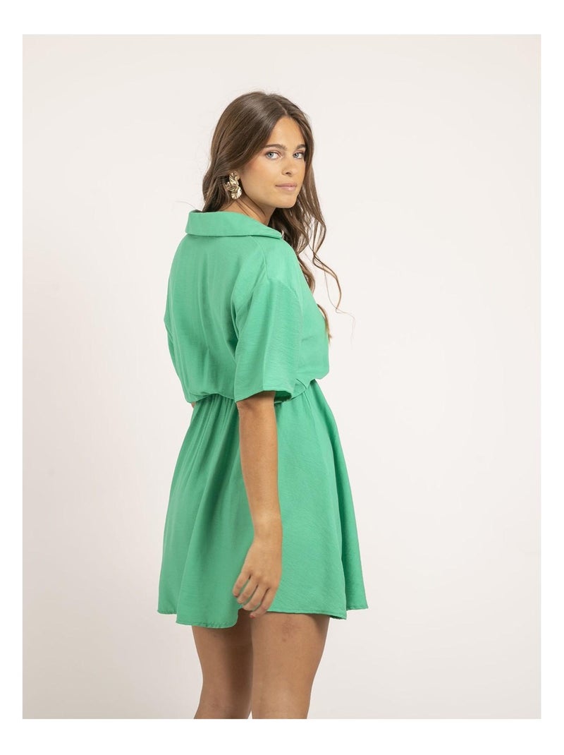 Vestido corto IKONA Verde - Kiabi