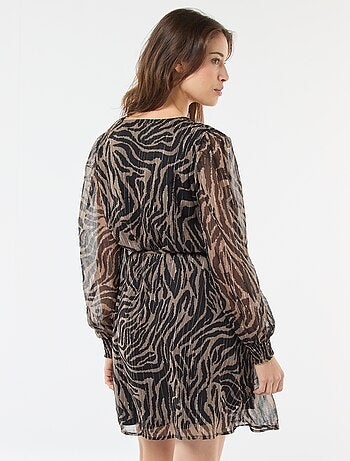 Vestido corto 'JDY' de gasa con hilos brillantes