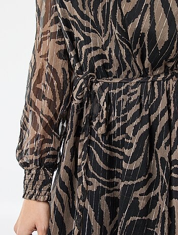 Vestido corto 'JDY' de gasa con hilos brillantes