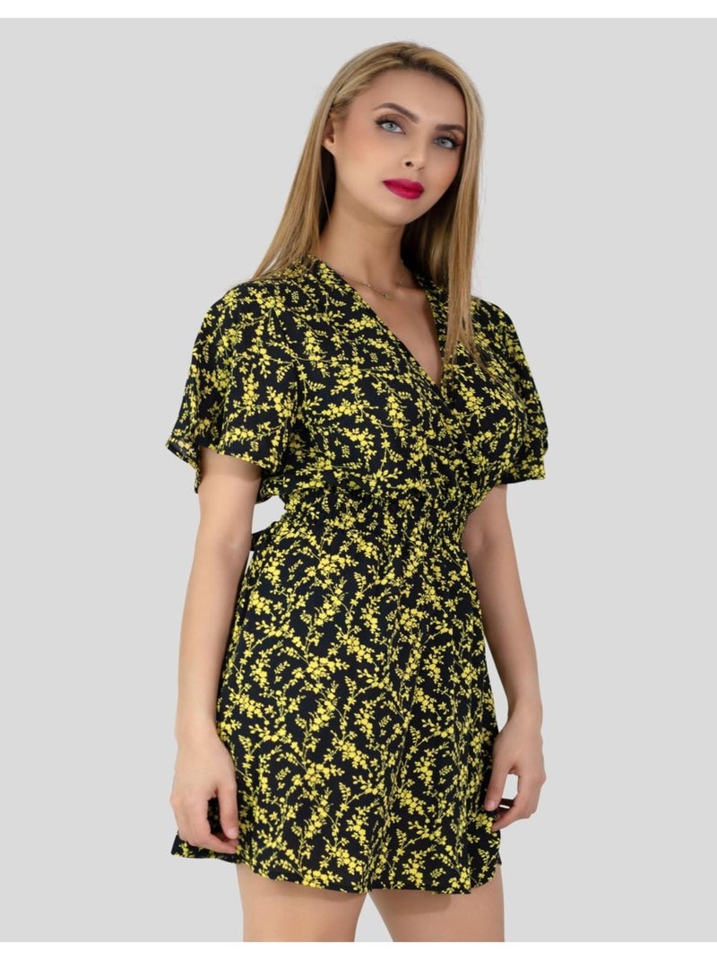 Vestido corto Kebello Negro Negro - Kiabi