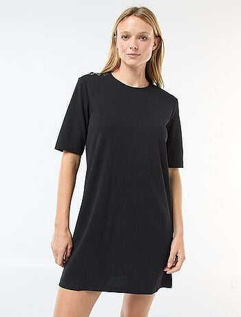 Vestido corto liso con cuello redondo 'JDY'