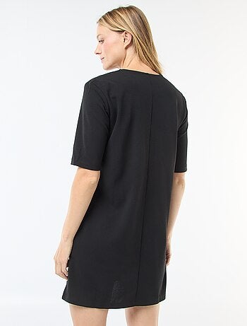 Vestido corto liso con cuello redondo 'JDY'